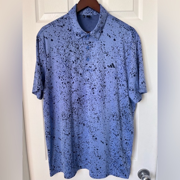 Mens Adidas Jacquard Golf Polo Shirt XL Like New - Picture 3 of 8